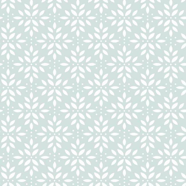 Rose Lindo Agave Peel & Stick Wallpaper Peel and Stick Wallpaper RoomMates Roll Frosty Blue 
