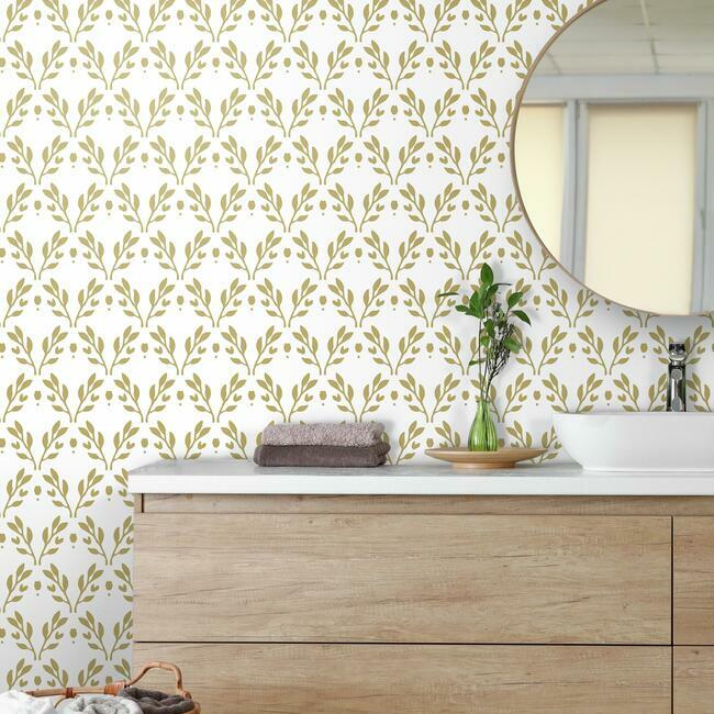 Rose Lindo Dawn Peel & Stick Wallpaper Peel and Stick Wallpaper RoomMates   