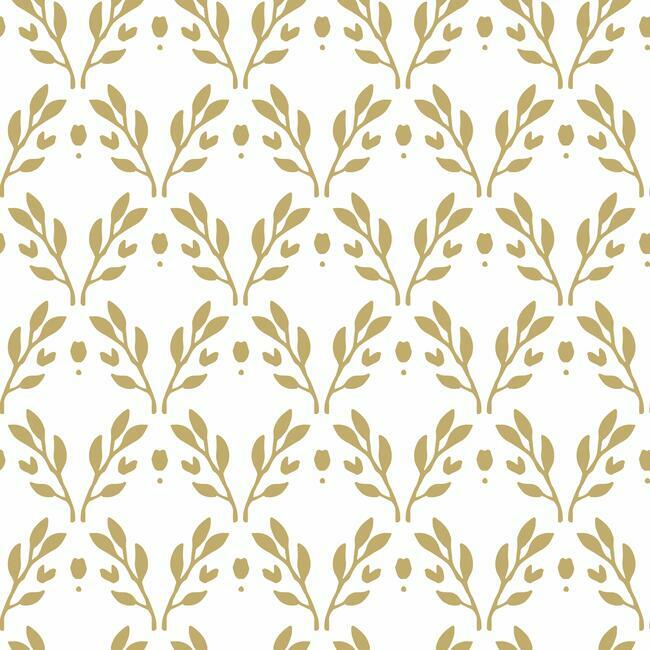 Rose Lindo Dawn Peel & Stick Wallpaper Peel and Stick Wallpaper RoomMates Roll Caramel 