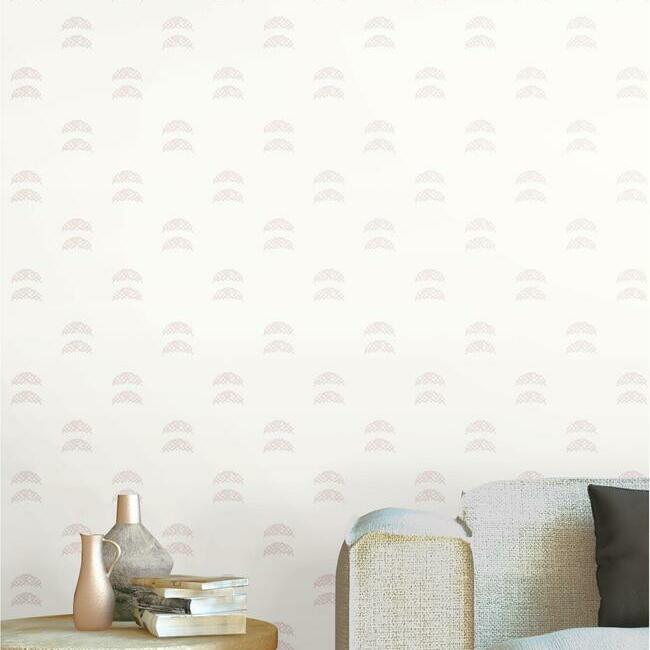 Rose Lindo Half Moon Peel & Stick Wallpaper Peel and Stick Wallpaper RoomMates   