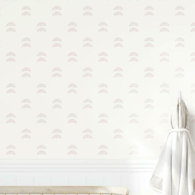 Rose Lindo Half Moon Peel & Stick Wallpaper Peel and Stick Wallpaper RoomMates   