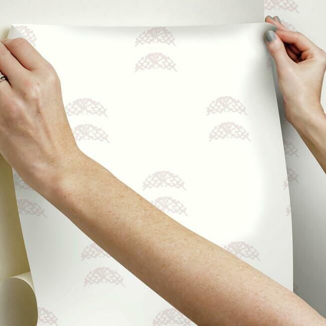 Rose Lindo Half Moon Peel & Stick Wallpaper Peel and Stick Wallpaper RoomMates   
