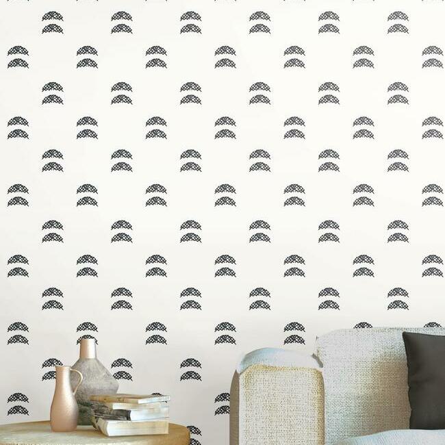 Rose Lindo Half Moon Peel & Stick Wallpaper Peel and Stick Wallpaper RoomMates   
