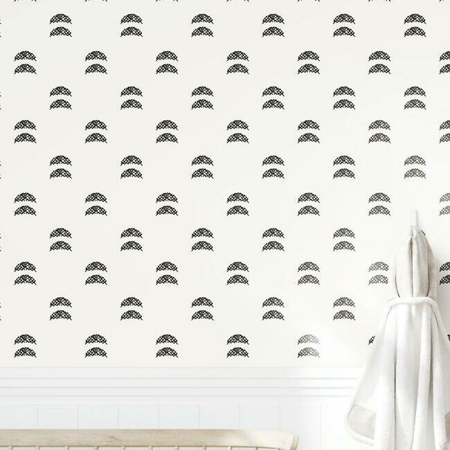 Rose Lindo Half Moon Peel & Stick Wallpaper Peel and Stick Wallpaper RoomMates   