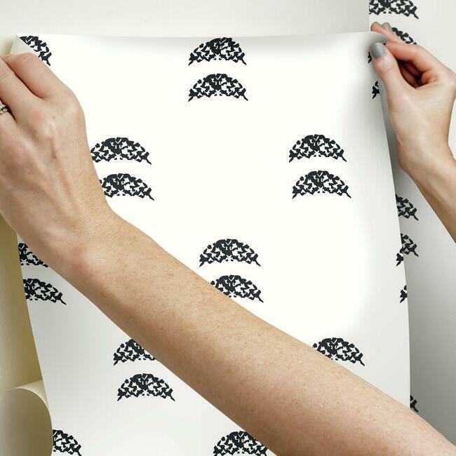 Rose Lindo Half Moon Peel & Stick Wallpaper Peel and Stick Wallpaper RoomMates   