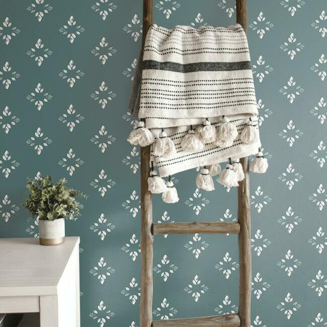 Rose Lindo Pressed Petals Peel & Stick Wallpaper Peel and Stick Wallpaper RoomMates   