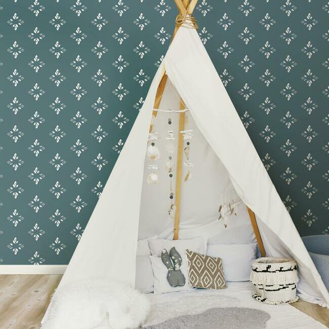 Rose Lindo Pressed Petals Peel & Stick Wallpaper Peel and Stick Wallpaper RoomMates   