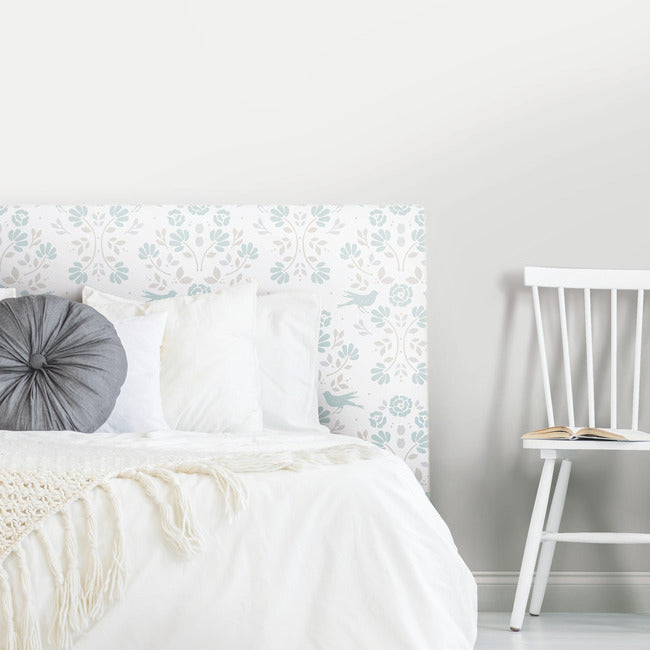 Rose Lindo Woodland Peel & Stick Wallpaper Peel and Stick Wallpaper RoomMates   