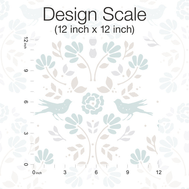 Rose Lindo Woodland Peel & Stick Wallpaper Peel and Stick Wallpaper RoomMates   