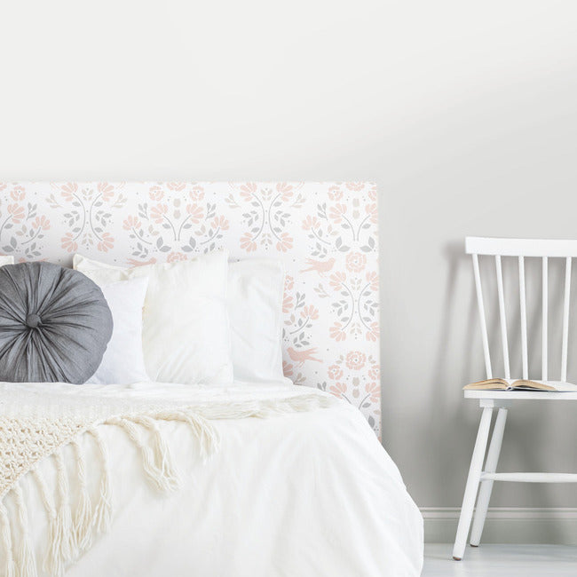Rose Lindo Woodland Peel & Stick Wallpaper Peel and Stick Wallpaper RoomMates   