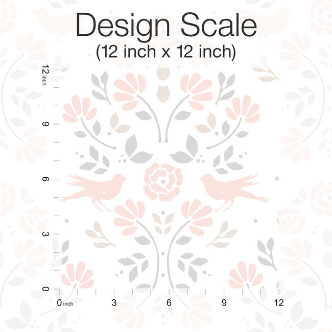 Rose Lindo Woodland Peel & Stick Wallpaper Peel and Stick Wallpaper RoomMates   
