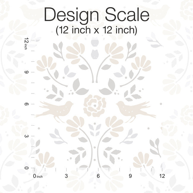 Rose Lindo Woodland Peel & Stick Wallpaper Peel and Stick Wallpaper RoomMates   