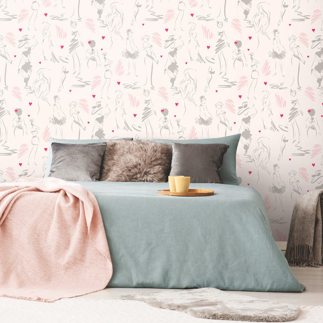 Glamour Peel & Stick Wallpaper Peel and Stick Wallpaper RoomMates   