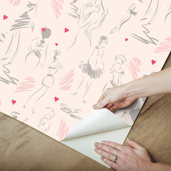 Glamour Peel & Stick Wallpaper Peel and Stick Wallpaper RoomMates   