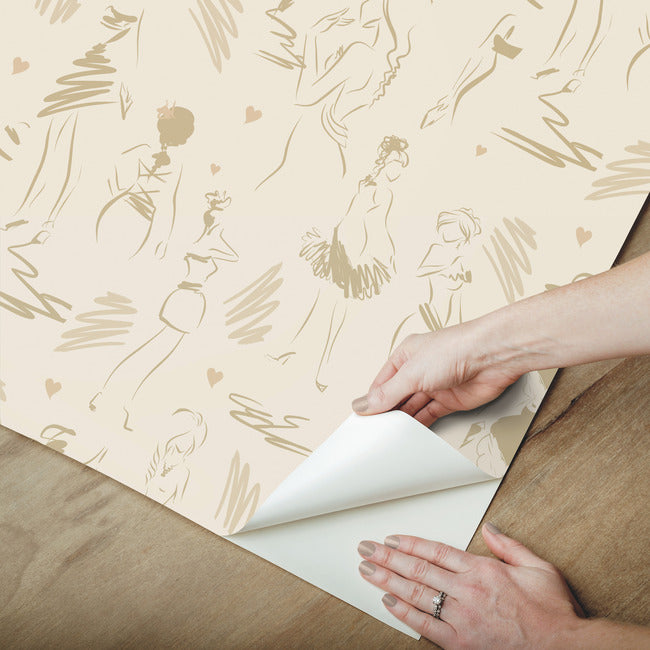 Glamour Peel & Stick Wallpaper Peel and Stick Wallpaper RoomMates   