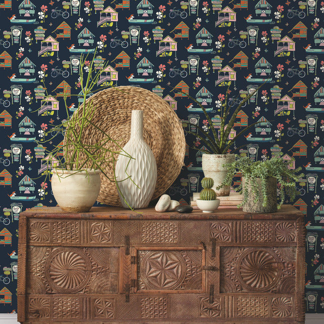 Holalola Caribbean Peel & Stick Wallpaper Peel and Stick Wallpaper RoomMates   
