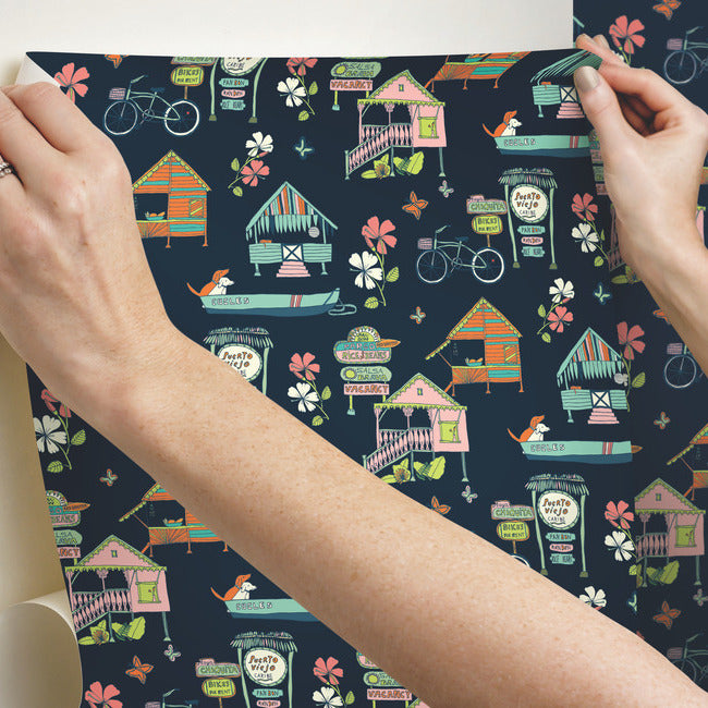 Holalola Caribbean Peel & Stick Wallpaper Peel and Stick Wallpaper RoomMates   