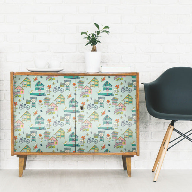 Holalola Caribbean Peel & Stick Wallpaper Peel and Stick Wallpaper RoomMates   