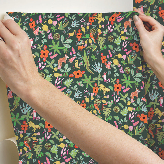 Holalola Selva Peel & Stick Wallpaper Peel and Stick Wallpaper RoomMates   