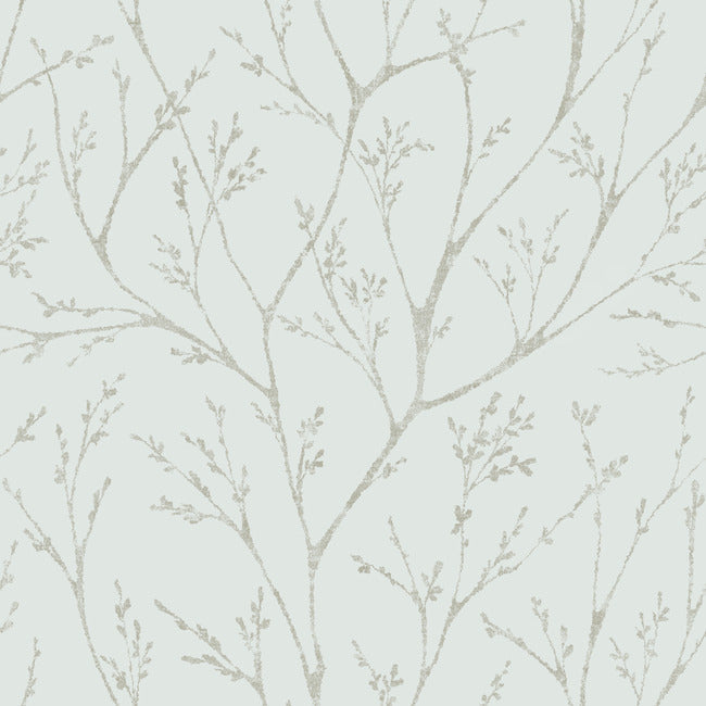 Tree Branches Peel & Stick Wallpaper Peel and Stick Wallpaper RoomMates Roll Blue 