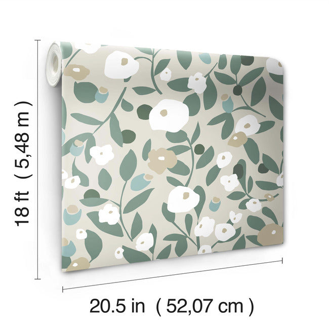 Kensington Garden Peel & Stick Wallpaper Peel and Stick Wallpaper RoomMates   