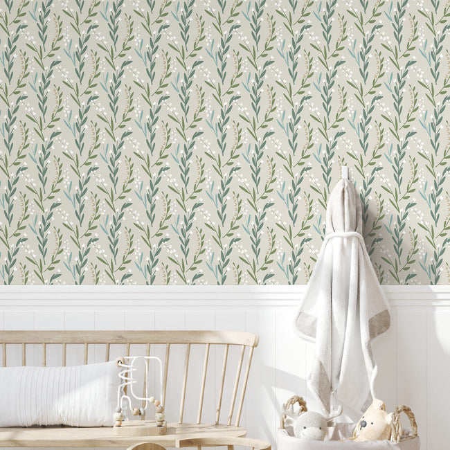 Budding Branches Peel & Stick Wallpaper Peel and Stick Wallpaper RoomMates   
