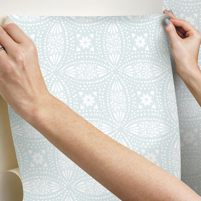 Overlapping Medallions Peel & Stick Wallpaper Peel and Stick Wallpaper RoomMates   