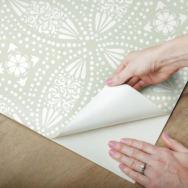 Overlapping Medallions Peel & Stick Wallpaper Peel and Stick Wallpaper RoomMates   