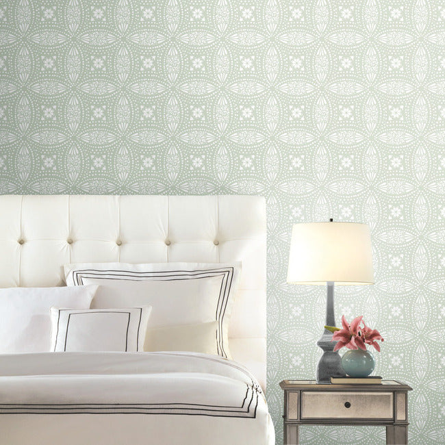 Overlapping Medallions Peel & Stick Wallpaper Peel and Stick Wallpaper RoomMates   