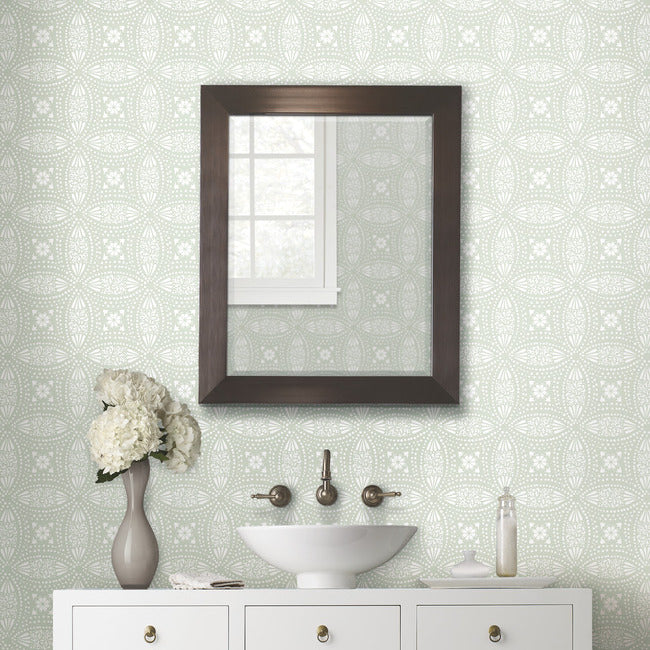 Overlapping Medallions Peel & Stick Wallpaper Peel and Stick Wallpaper RoomMates   
