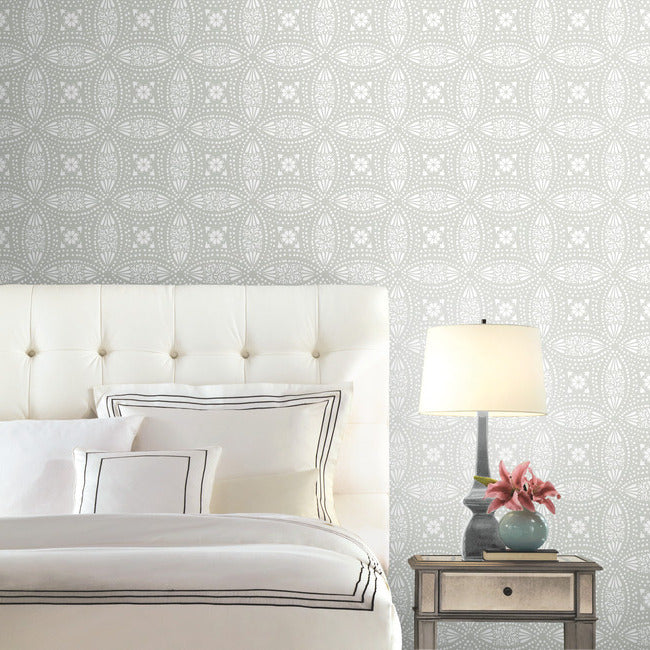Overlapping Medallions Peel & Stick Wallpaper Peel and Stick Wallpaper RoomMates   