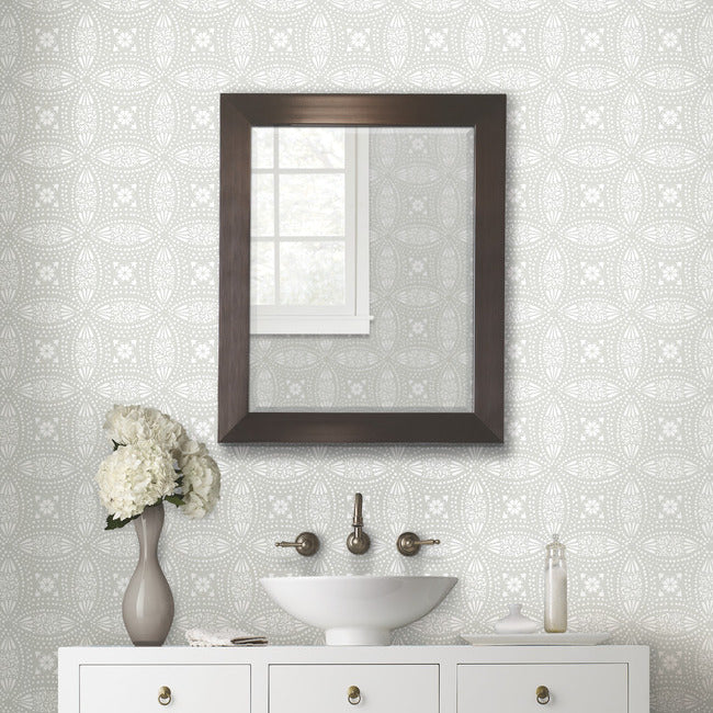 Overlapping Medallions Peel & Stick Wallpaper Peel and Stick Wallpaper RoomMates   