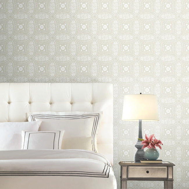 Overlapping Medallions Peel & Stick Wallpaper Peel and Stick Wallpaper RoomMates   