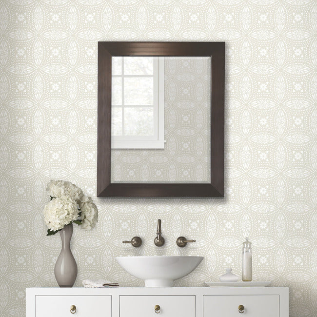 Overlapping Medallions Peel & Stick Wallpaper Peel and Stick Wallpaper RoomMates   