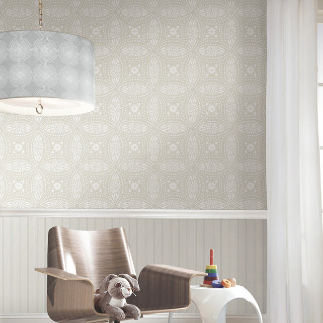 Overlapping Medallions Peel & Stick Wallpaper Peel and Stick Wallpaper RoomMates   