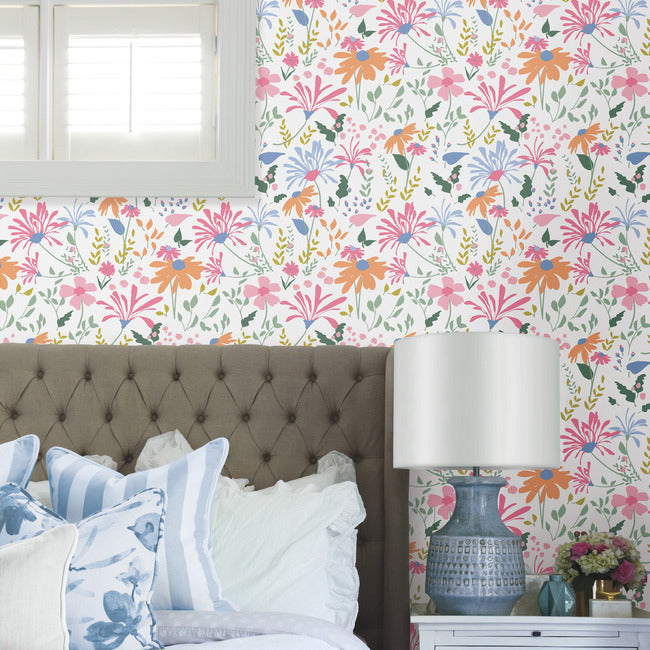 Bella Garden Peel & Stick Wallpaper Peel and Stick Wallpaper RoomMates   