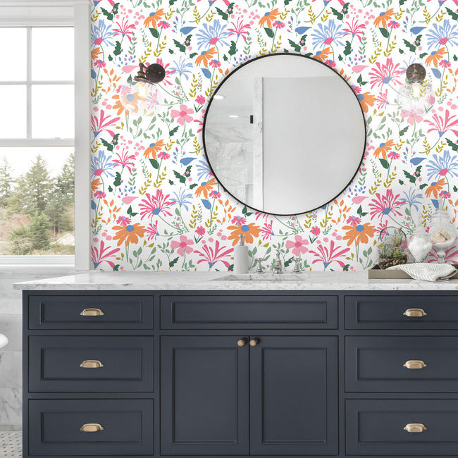 Bella Garden Peel & Stick Wallpaper Peel and Stick Wallpaper RoomMates   