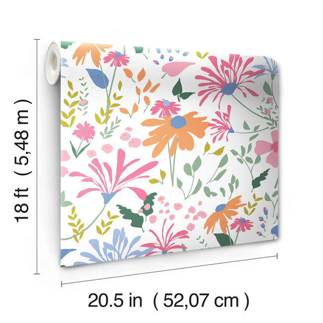 Bella Garden Peel & Stick Wallpaper Peel and Stick Wallpaper RoomMates   