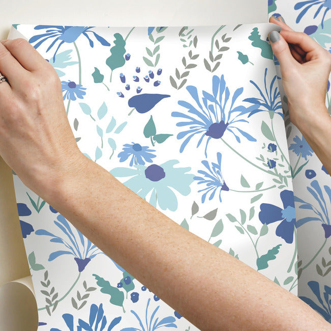Bella Garden Peel & Stick Wallpaper Peel and Stick Wallpaper RoomMates   