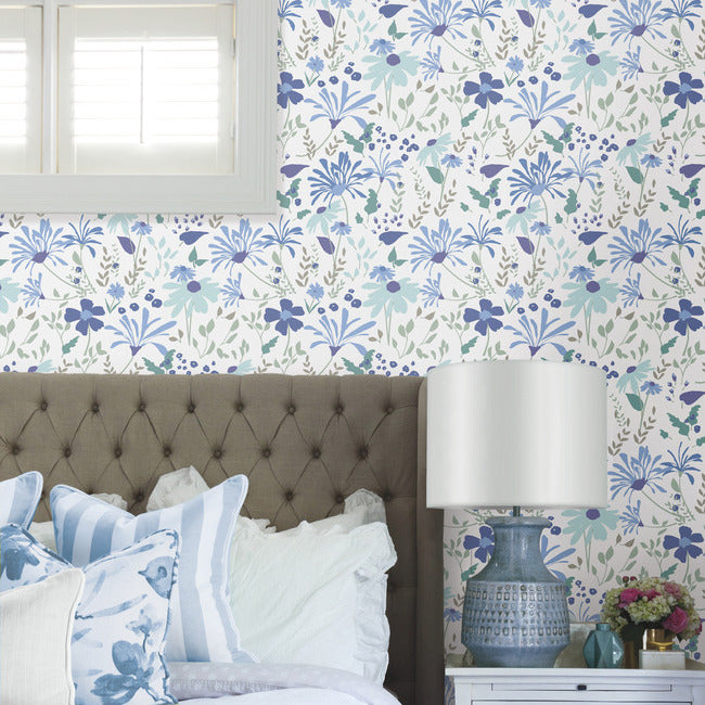 Bella Garden Peel & Stick Wallpaper Peel and Stick Wallpaper RoomMates   