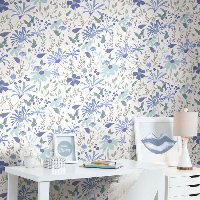 Bella Garden Peel & Stick Wallpaper Peel and Stick Wallpaper RoomMates   