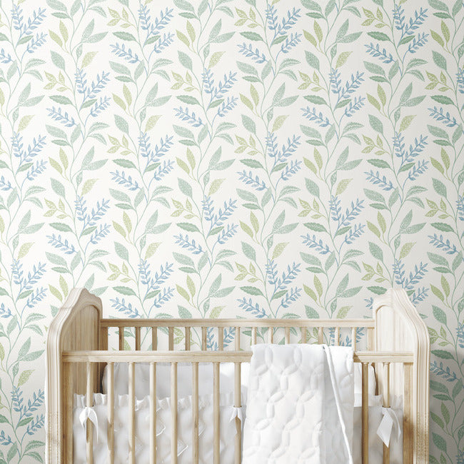 Cottage Vine Peel & Stick Wallpaper Peel and Stick Wallpaper RoomMates   