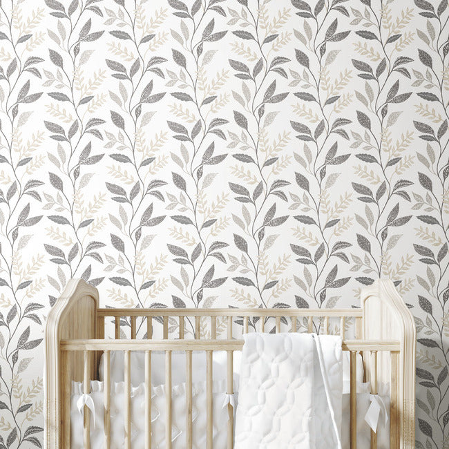 Cottage Vine Peel & Stick Wallpaper Peel and Stick Wallpaper RoomMates   