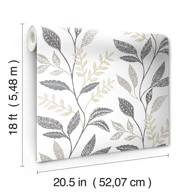 Cottage Vine Peel & Stick Wallpaper Peel and Stick Wallpaper RoomMates   