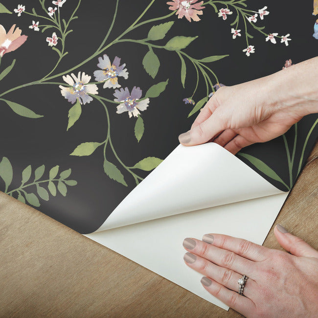 Meadow Mix Peel & Stick Wallpaper Peel and Stick Wallpaper RoomMates   