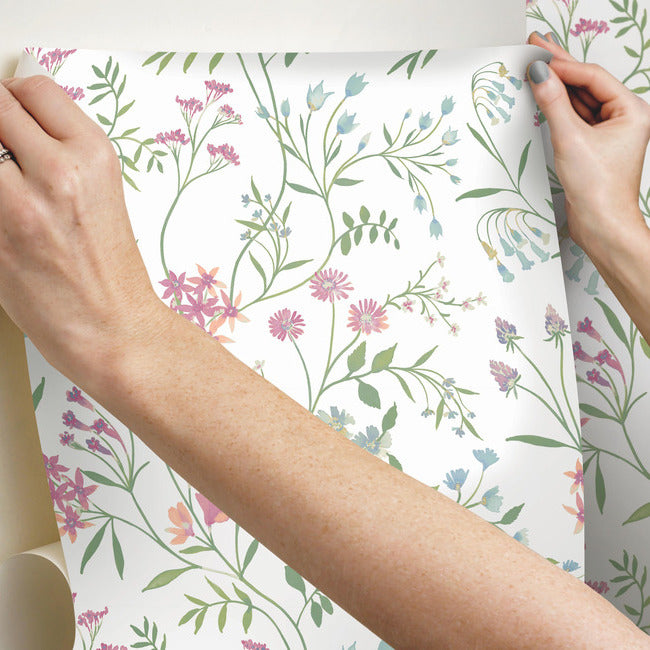 Meadow Mix Peel & Stick Wallpaper Peel and Stick Wallpaper RoomMates   