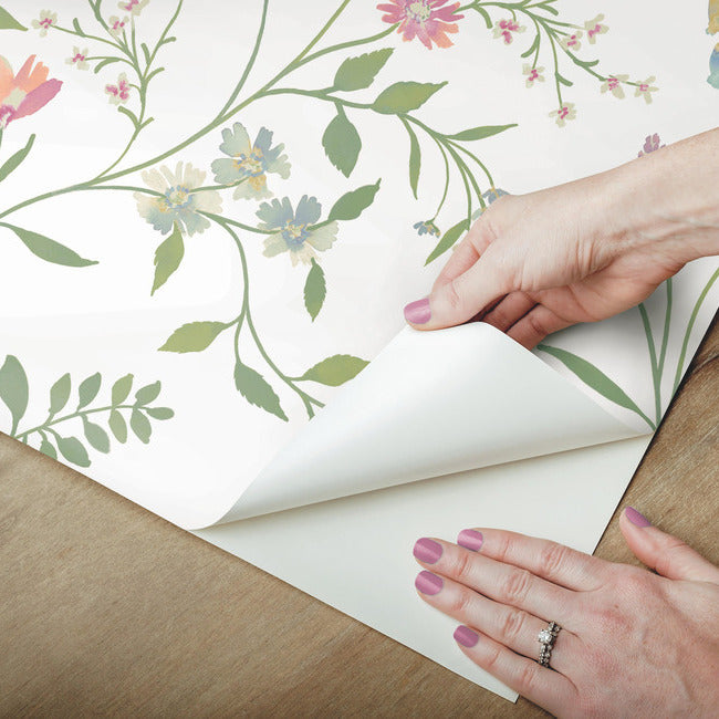 Meadow Mix Peel & Stick Wallpaper Peel and Stick Wallpaper RoomMates   