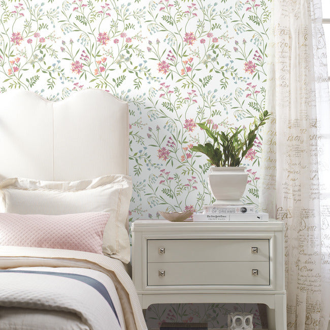 Meadow Mix Peel & Stick Wallpaper Peel and Stick Wallpaper RoomMates   