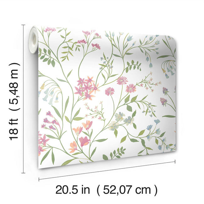 Meadow Mix Peel & Stick Wallpaper Peel and Stick Wallpaper RoomMates   