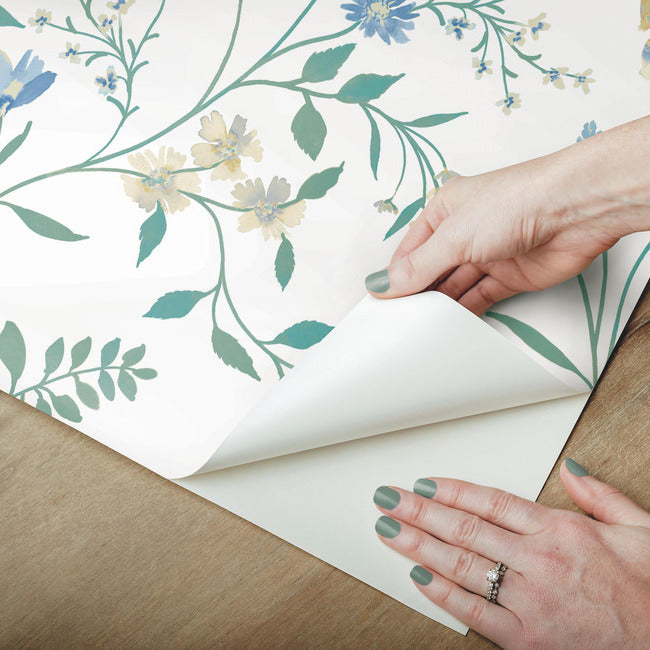 Meadow Mix Peel & Stick Wallpaper Peel and Stick Wallpaper RoomMates   